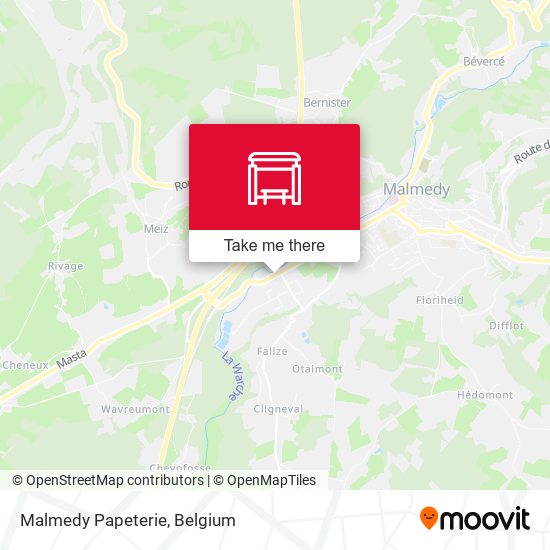 Malmedy Papeterie map