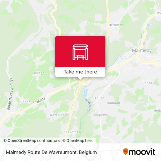 Malmedy Route De Wavreumont plan