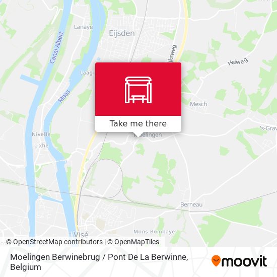 Moelingen Berwinebrug / Pont De La Berwinne map