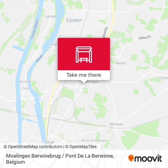 Moelingen Berwinebrug / Pont De La Berwinne plan