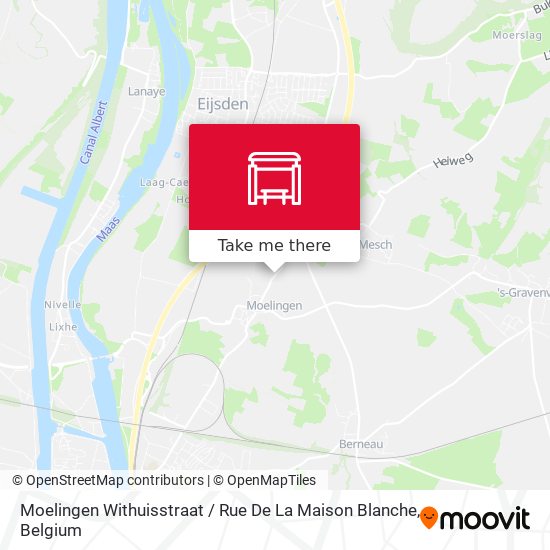 Moelingen Withuisstraat / Rue De La Maison Blanche map
