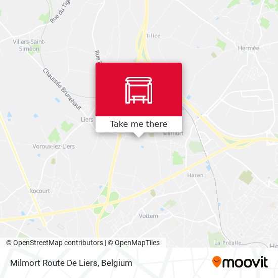 Milmort Route De Liers map