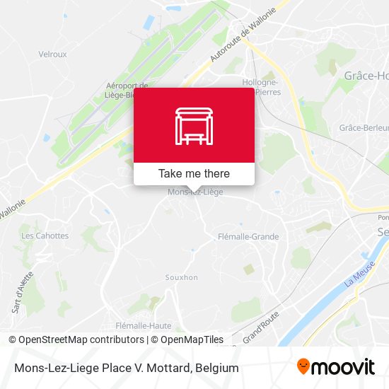 Mons-Lez-Liege Place V. Mottard map