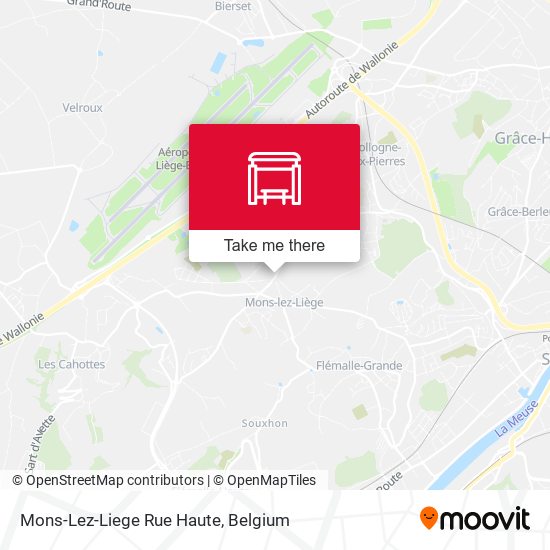 Mons-Lez-Liege Rue Haute map