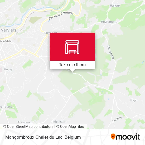 Mangombroux Lake Chalet map
