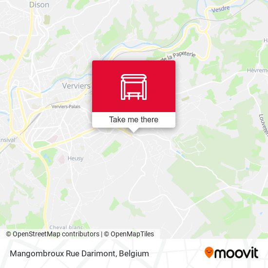 Mangombroux Rue Darimont plan