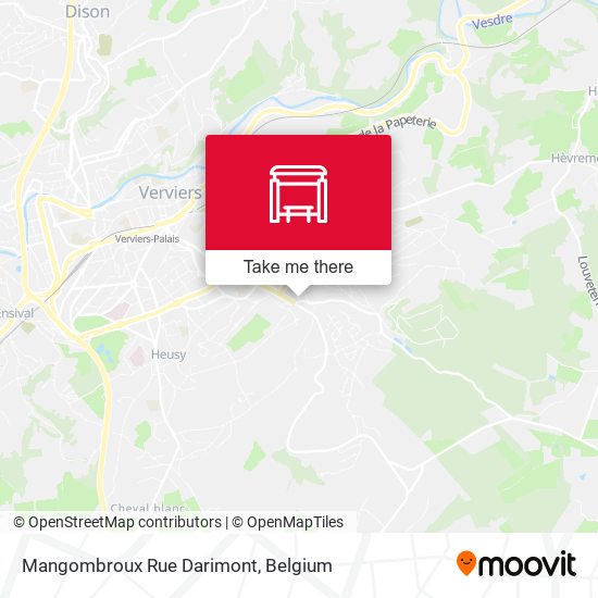 Mangombroux Rue Darimont map