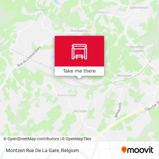 Montzen Rue De La Gare map
