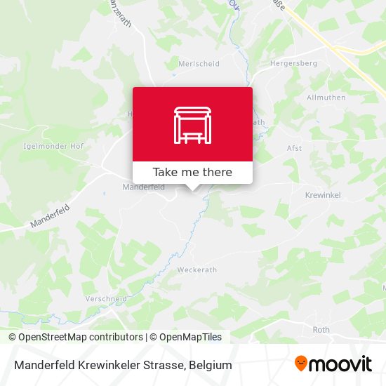 Manderfeld Krewinkeler Strasse map