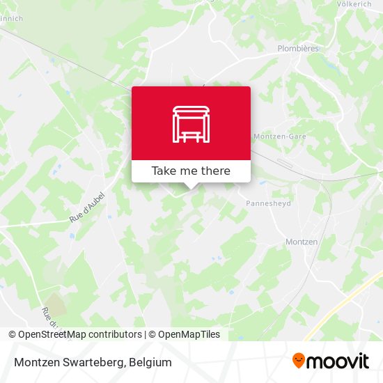 Montzen Swarteberg map