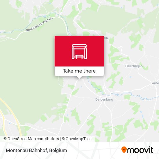 Montenau Bahnhof map