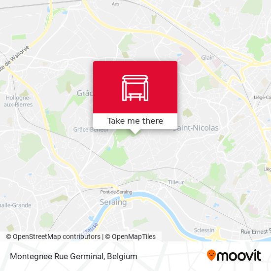 Montegnee Rue Germinal map