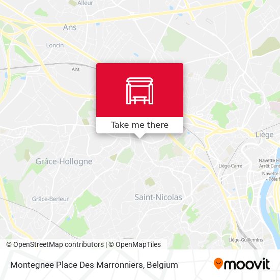 Montegnee Place Des Marronniers map