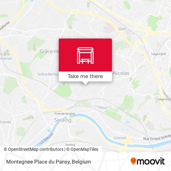 Montegnee Place du Pansy map