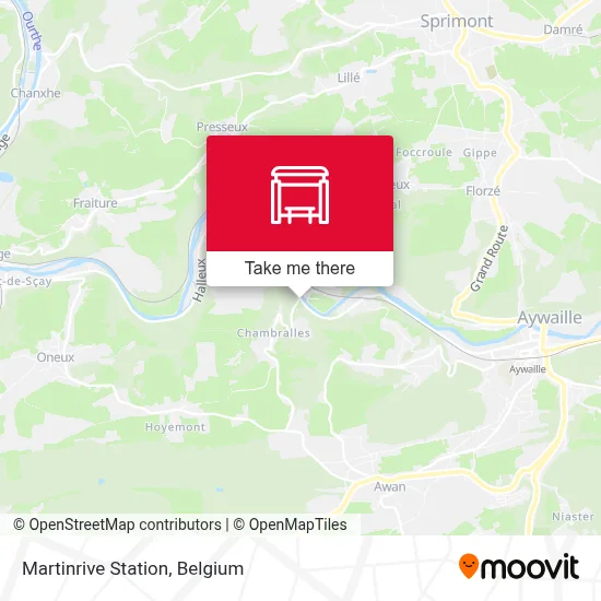 Martinrive Station map