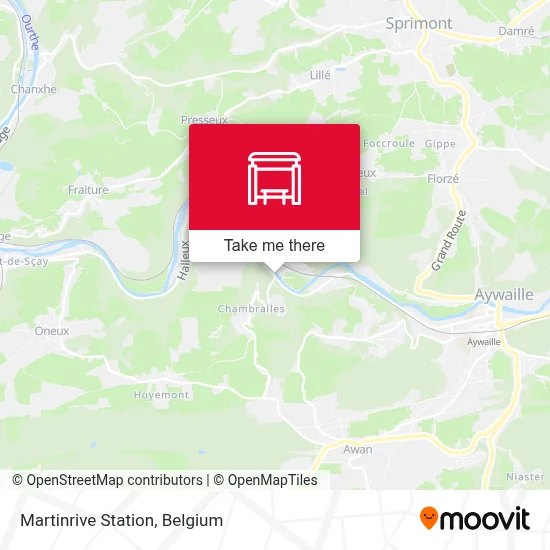 Martinrive Station map