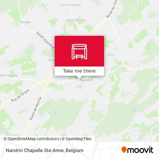 Nandrin Chapelle Ste-Anne map