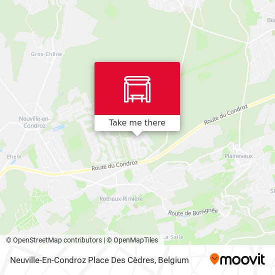 Neuville-En-Condroz Place Des Cèdres plan