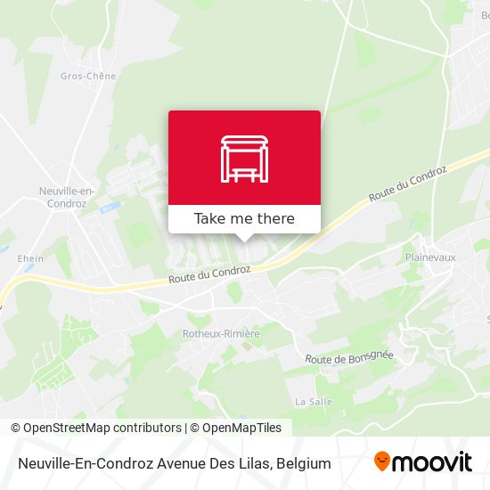 Neuville-En-Condroz Avenue Des Lilas map