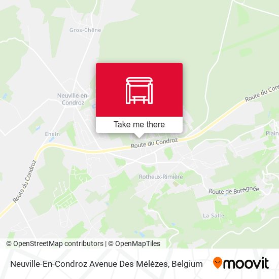 Neuville-En-Condroz Avenue Des Mélèzes plan