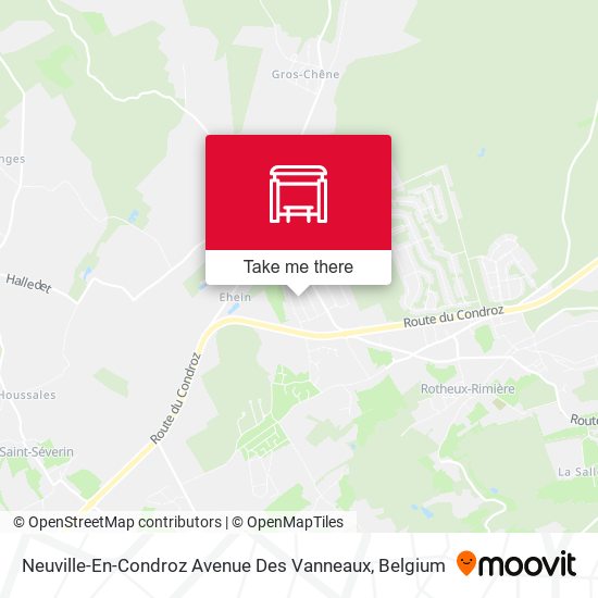Neuville-En-Condroz Avenue Des Vanneaux map