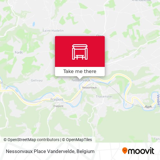 Nessonvaux Place Vandervelde map