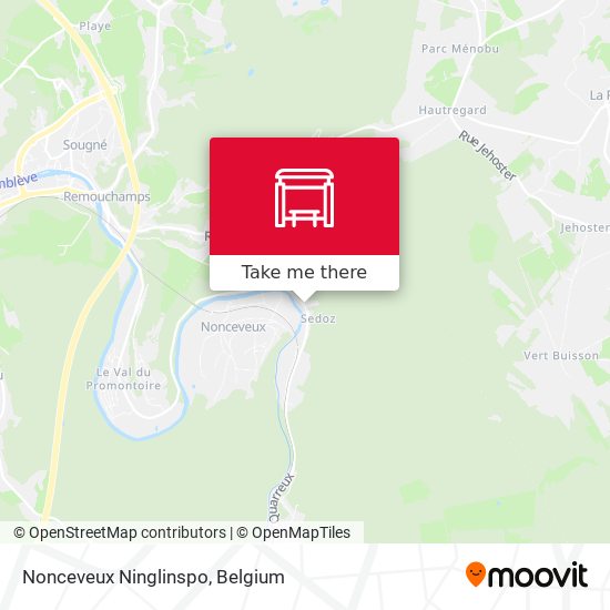 Nonceveux Ninglinspo map