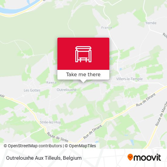 Outrelouxhe Aux Tilleuls map