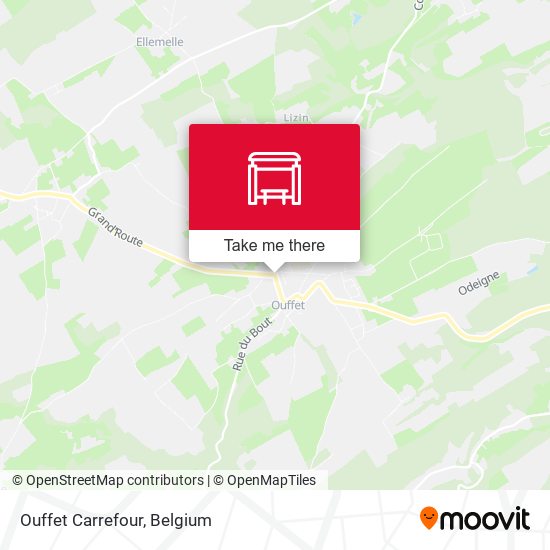 Ouffet Carrefour map