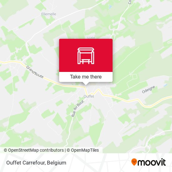 Ouffet Carrefour map