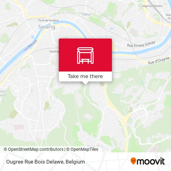 Ougree Rue Bois Delawe map