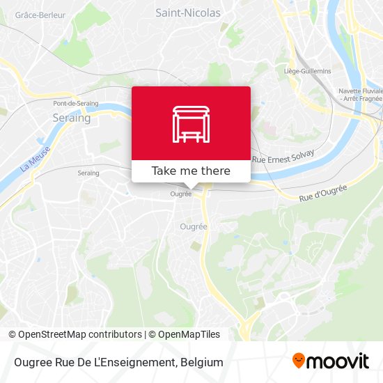 Ougree Rue De L'Enseignement plan