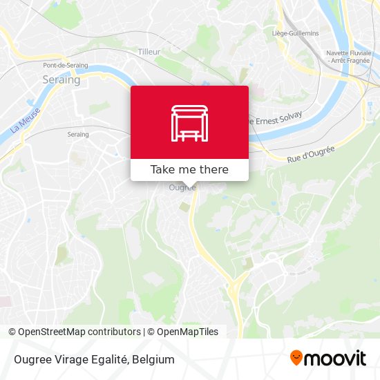 Ougree Virage Egalité map