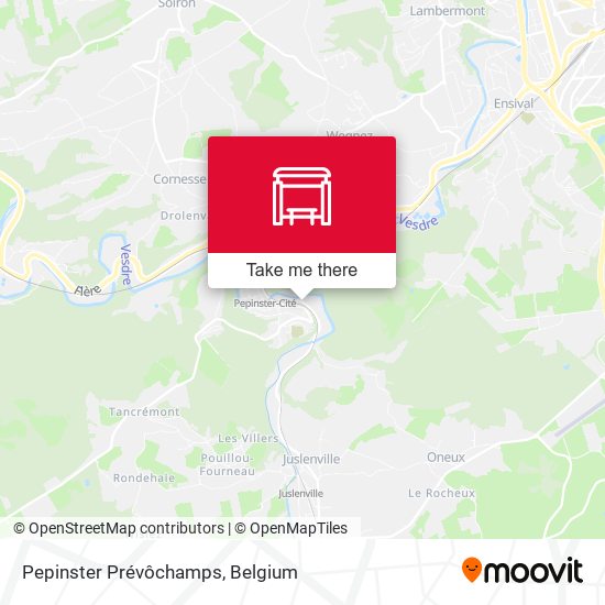 Pepinster Prévôchamps plan