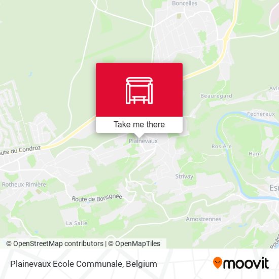Plainevaux Ecole Communale map