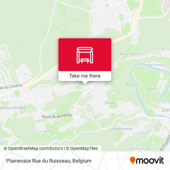 Plainevaux Rue du Ruisseau plan
