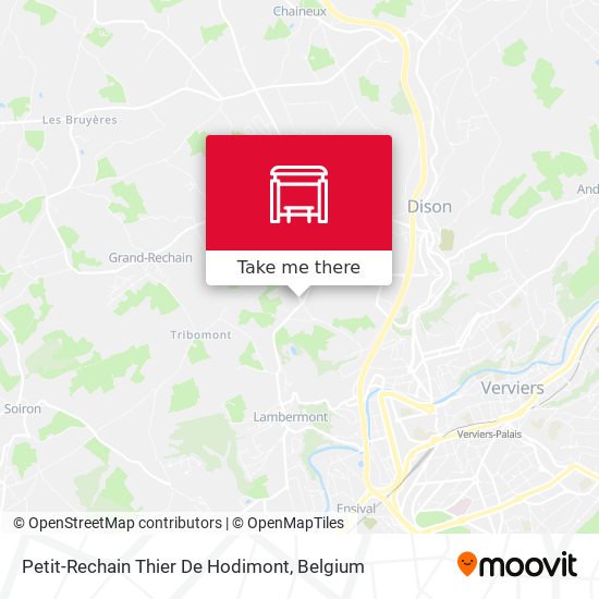 Petit-Rechain Thier De Hodimont map