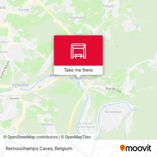 Remouchamps Caves map
