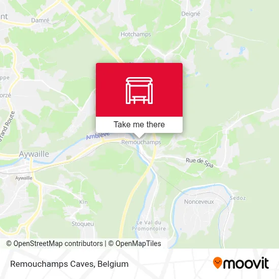Remouchamps Caves map
