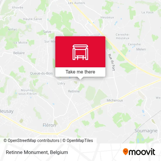 Retinne Monument map