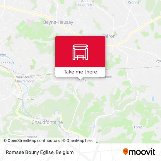 Romsee Bouny Église plan