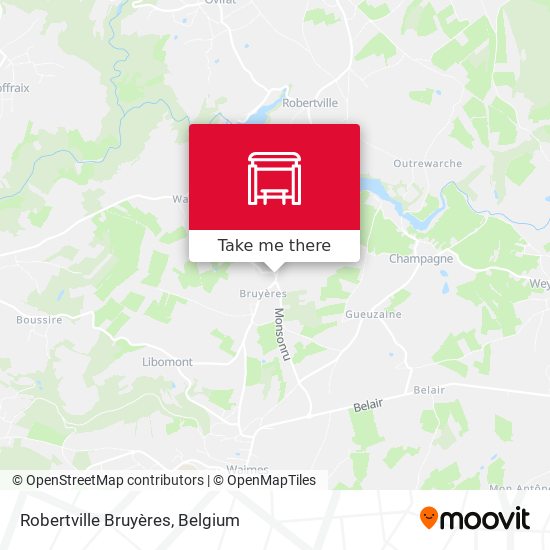 Robertville Bruyères map
