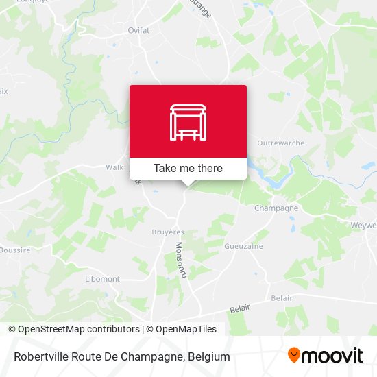 Robertville Route De Champagne map