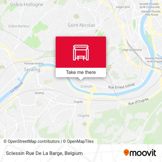 Sclessin Rue De La Barge map