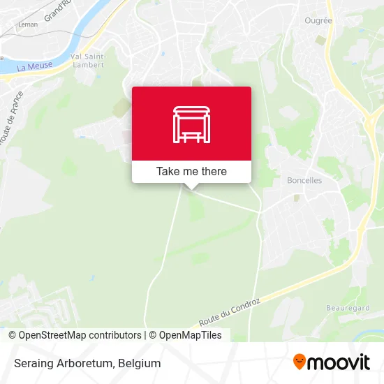 Seraing Arboretum map