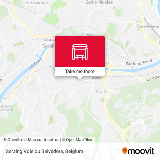 Seraing Voie du Belvédère map