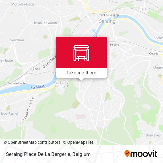 Seraing Place De La Bergerie map
