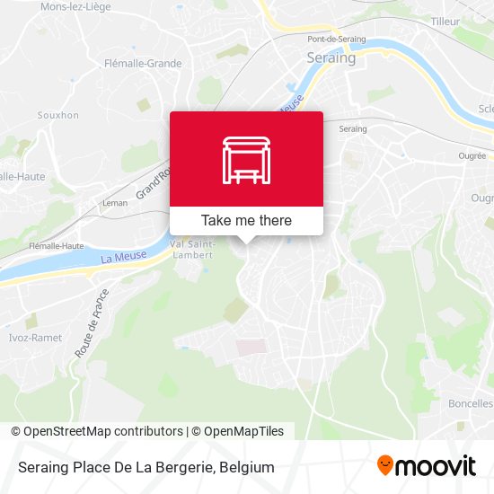 Seraing Place De La Bergerie map