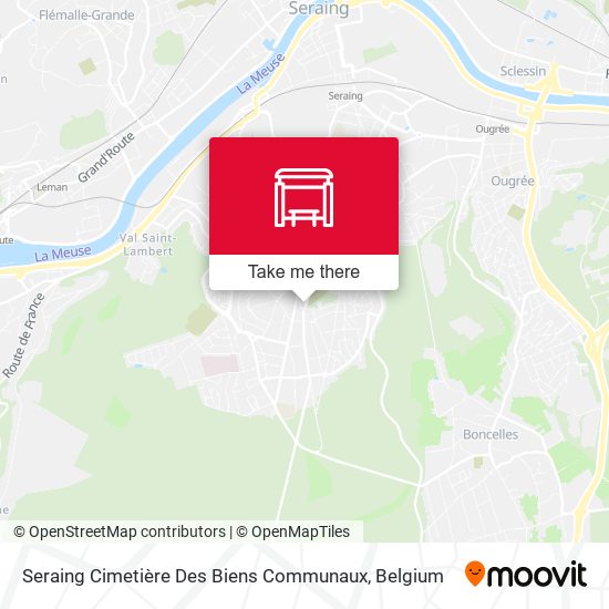 Seraing Cimetière Des Biens Communaux map