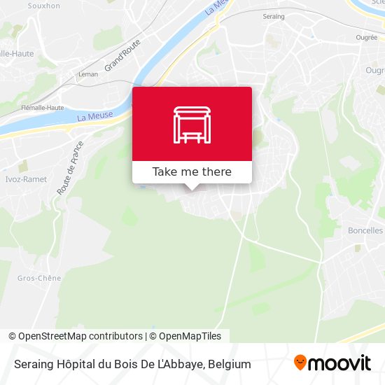 Seraing Hôpital du Bois De L'Abbaye map